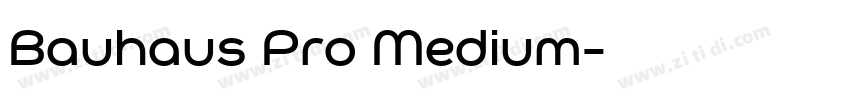 Bauhaus Pro Medium字体转换